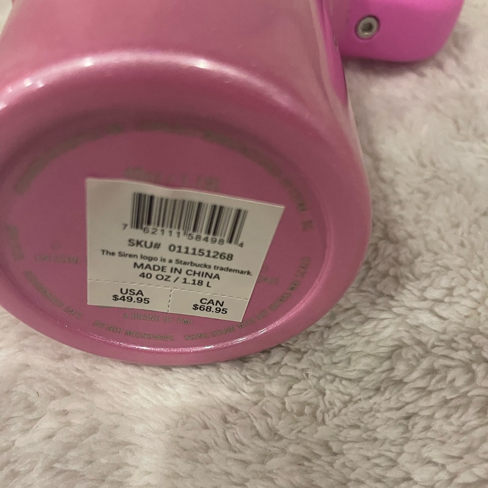 Stanley Starbucks winter Pink limited edition 40 oz Tumbler